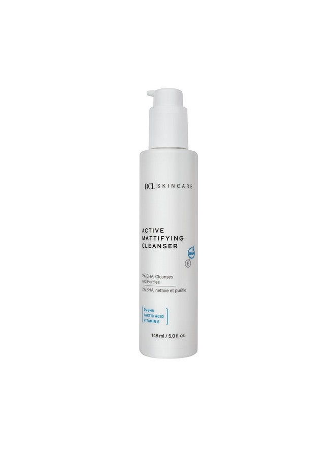 Skincare Active Mattifying Cleanser 2% Salicylic Acid Lactic Acid Cleansing Gel Gently Exfoliates To Unclog Pores Reduces Redness And Treats Imperfections 6.7 Fl Oz