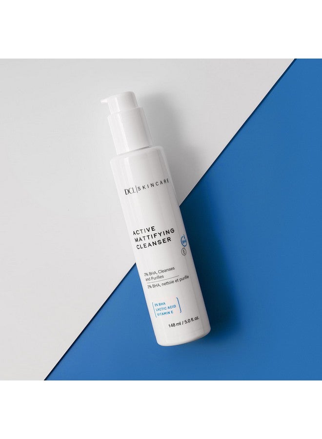 Skincare Active Mattifying Cleanser 2% Salicylic Acid Lactic Acid Cleansing Gel Gently Exfoliates To Unclog Pores Reduces Redness And Treats Imperfections 6.7 Fl Oz