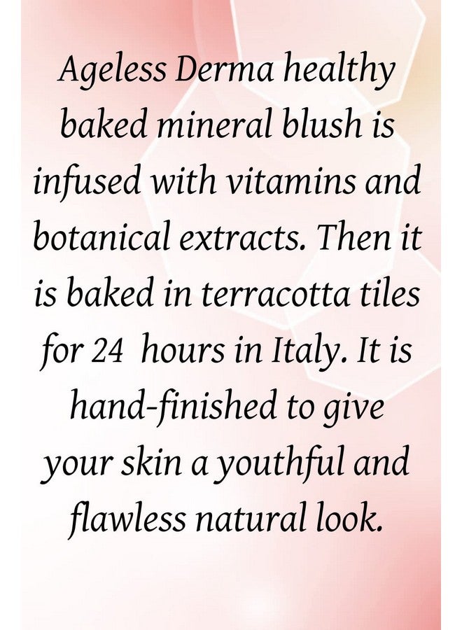 Baked Mineral Makeup Healthy Blush With Botanical Extracts (Apricot Swirl) Made In Usa. Highlighter Makeup