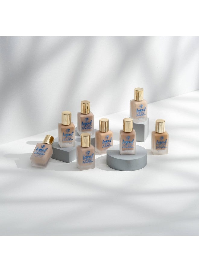Legend Foundation Creamy Liquid Foundation For Poreless, Semimatte Medium Coverage 28Ml (Sand Beige)