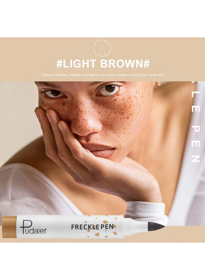 Freckle Pen 2 Colors Waterproof Lasting Natural Like Face Freckle Makeup Pen 2 Pcs 0.17 Fl Oz