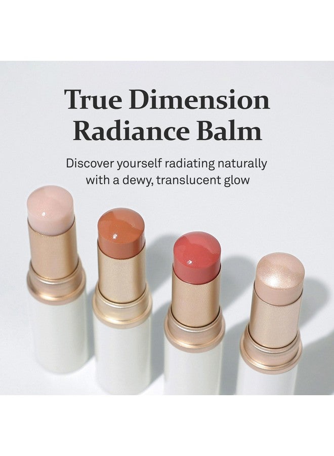 True Dimension Radiance Balm 10G Natural Shimmer Glow Face Highlighter Stick Glow Balm Korean Blush Transparent Color Skin Tone Slim Fitting Texture, Multi Makeup Stick (1, Light, Lt001)