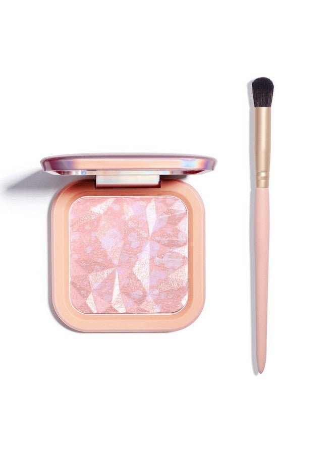 Elessy Highlighter Makeup Palette Long Lasting Face Highlighter Powder Shimmer Highlight Palette Suit All Skin Tonesrainbow Glow