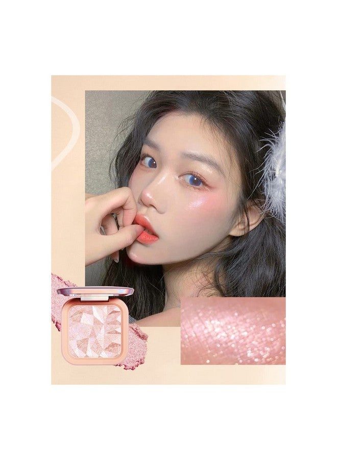 Elessy Highlighter Makeup Palette Long Lasting Face Highlighter Powder Shimmer Highlight Palette Suit All Skin Tonesrainbow Glow