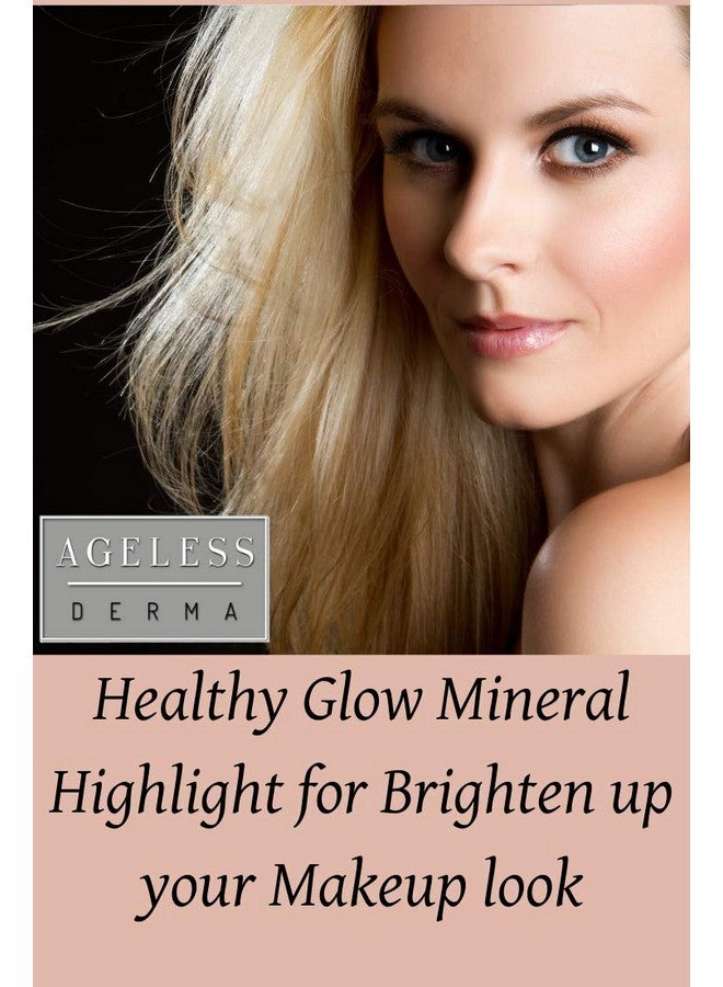 Healthy Mineral Highlighter Powder Makeup. Vegangluten And Paraben Free (Gold)