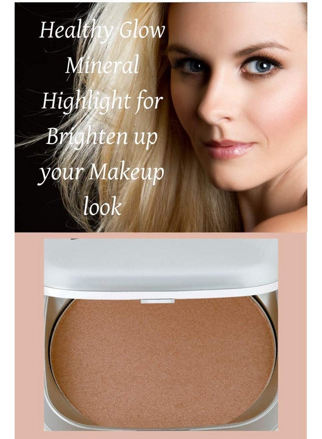 Healthy Mineral Highlighter Powder Makeup. Vegangluten And Paraben Free (Gold)