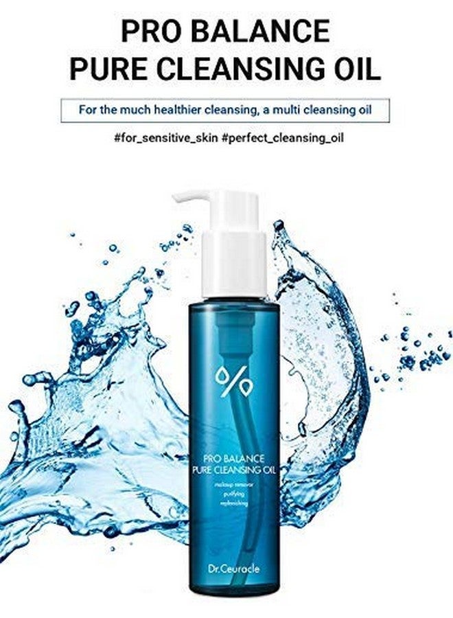 Dr.Ceuracle Pro Balance Deep Cleansing Oilㅣsunflower Seed Oil 44% ㅣdaily Remover For Makeup Blackhead Meltingㅣskin Balancing Cleanser For All Skin Types 5.24 Fl Oz.