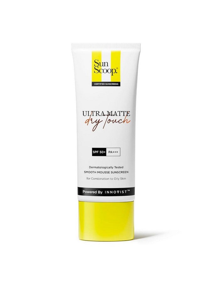 Ultra Matte Dry Touch Sunscreen Spf 50 Pa+++ |Matte Finish | Zinc Oxide & 0.1%Ww Salicylic Acid For Oily Acne Prone Skin | Broad Spectrum Non Comedogenic & No White Cast|For Women & Men45Gm