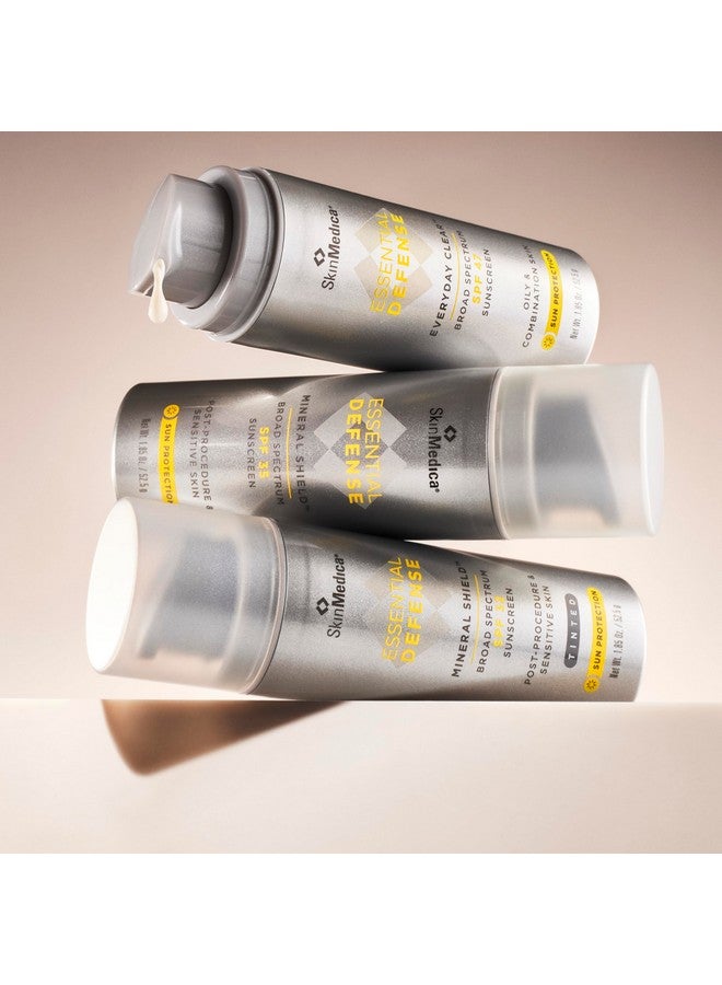 Essential Defense Mineral Shield Spf 35 Sunscreen For Face. This Lightweight, Facial Sunscreen Is Ideal For Oily And/Or Combination Skin, 1.85 Oz