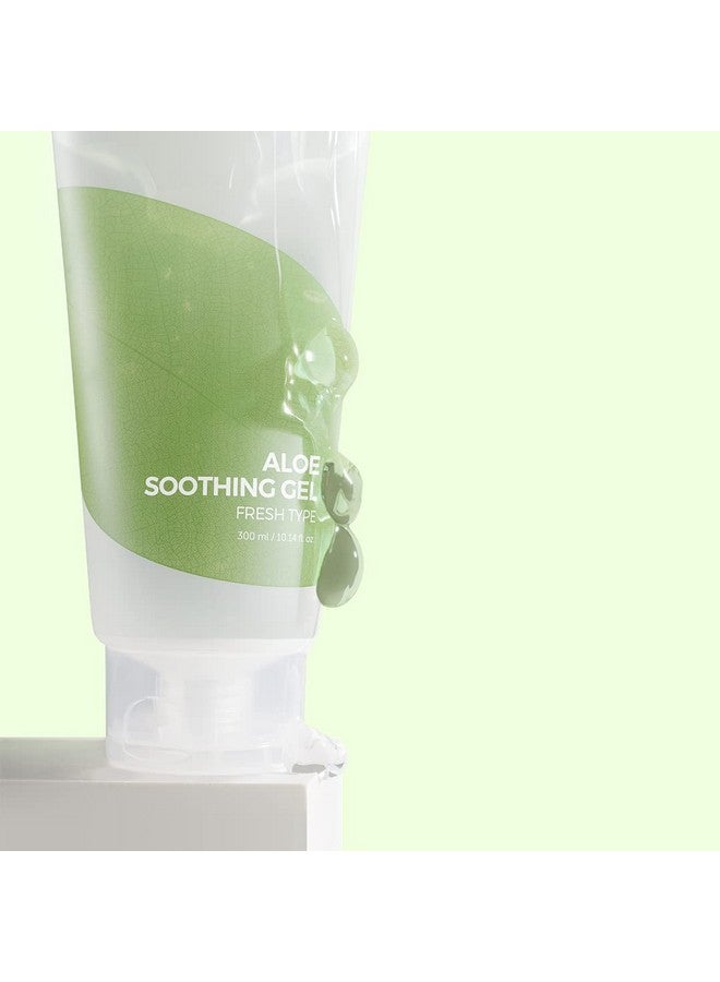 Aloe Soothing Gel Fresh Type 300Ml 10.14 Fl.Oz | Aloe Vera 50% | Comforts Sensitive Skin | Refreshes And Hydrates The Skin