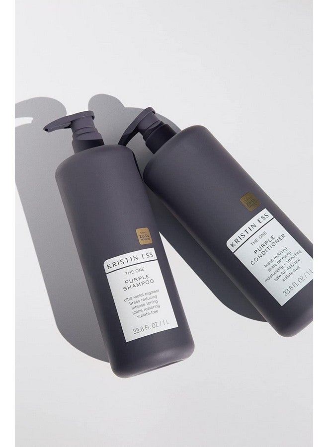 Hair The One Purple Shampoo Toning For Blonde Hair Neutralizes Brass + Yellow Tones Sulfate Free 33.8 Fl Oz