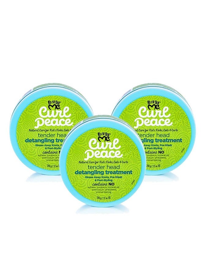 Curl Peace Tender Head Detangling Treatment (3 Pack) Rinses Away Knots Prewash Poststyling Contains No Parabens Sulfates Mineral Oil Petrolatum Or Animal Testing 12 Oz