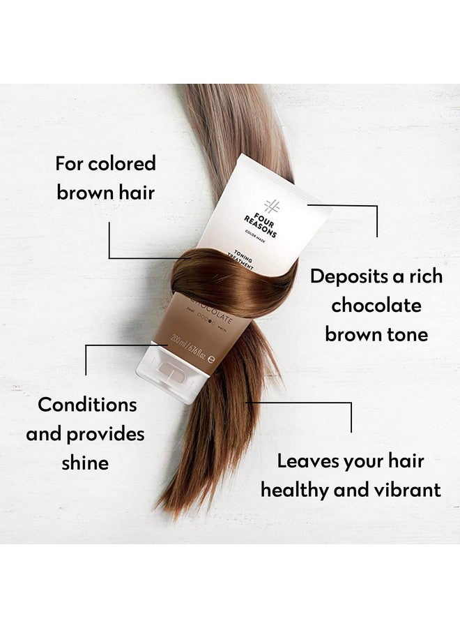 Hair Color Shampoo (8 Colors) Sulfate Free Rich Brown Hair Toner Color Depositing Shampoo For Color Treated Hair Vegan 8.45 Fl Oz (Chocolatebrown)