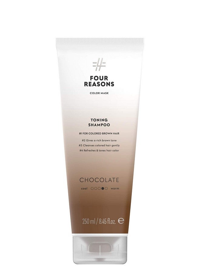 Hair Color Shampoo (8 Colors) Sulfate Free Rich Brown Hair Toner Color Depositing Shampoo For Color Treated Hair Vegan 8.45 Fl Oz (Chocolatebrown)