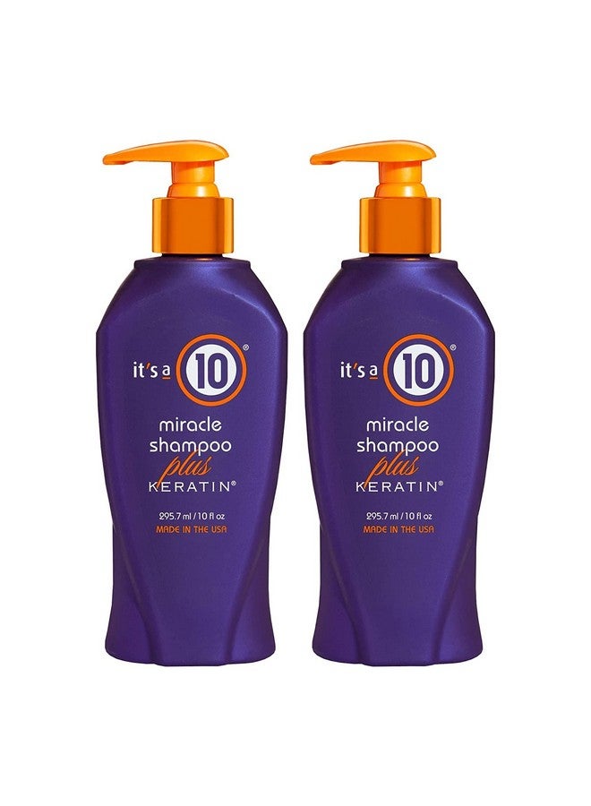 Miracle Shampoo Plus Keratin 10 Fl. Oz. (Pack Of 2)
