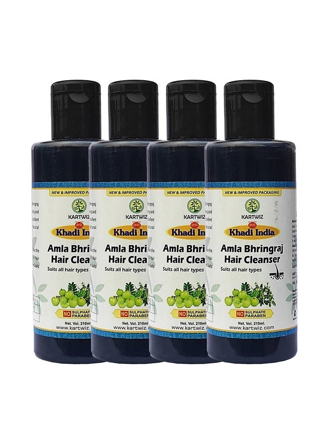 Herbigiri Herbal Amla & Bhringraj Shampoo (Each 210Ml) Pack Of 4