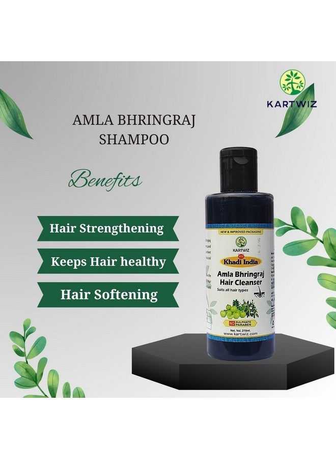 Herbigiri Herbal Amla & Bhringraj Shampoo (Each 210Ml) Pack Of 4