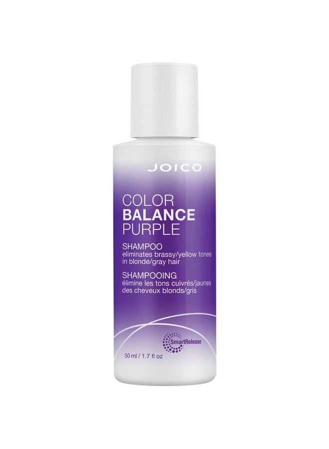 Color Balance Purple Shampoo | For Cool Blonde, Gray Hair | Eliminate Brassy Yellow Tones | Boost Color Vibrancy & Shine | Uv Protection | With Rosehip Oil & Green Tea Extract | 1.7 Fl Oz