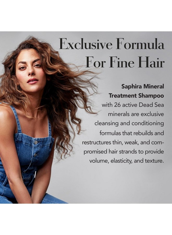 Mineral Treatment Shampoo For Fine, Thin And Colortreated Hair, Sulfatefree, Parabenfree, Strengthens, Volumizes And Defines Weak And Fragile Hair, 3 Ounce