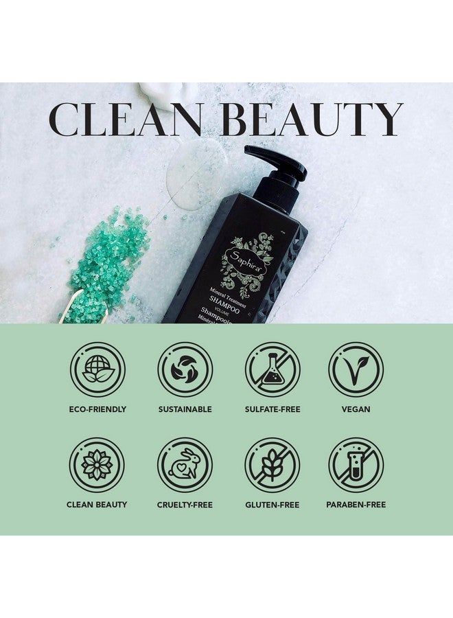 Mineral Treatment Shampoo For Fine, Thin And Colortreated Hair, Sulfatefree, Parabenfree, Strengthens, Volumizes And Defines Weak And Fragile Hair, 3 Ounce