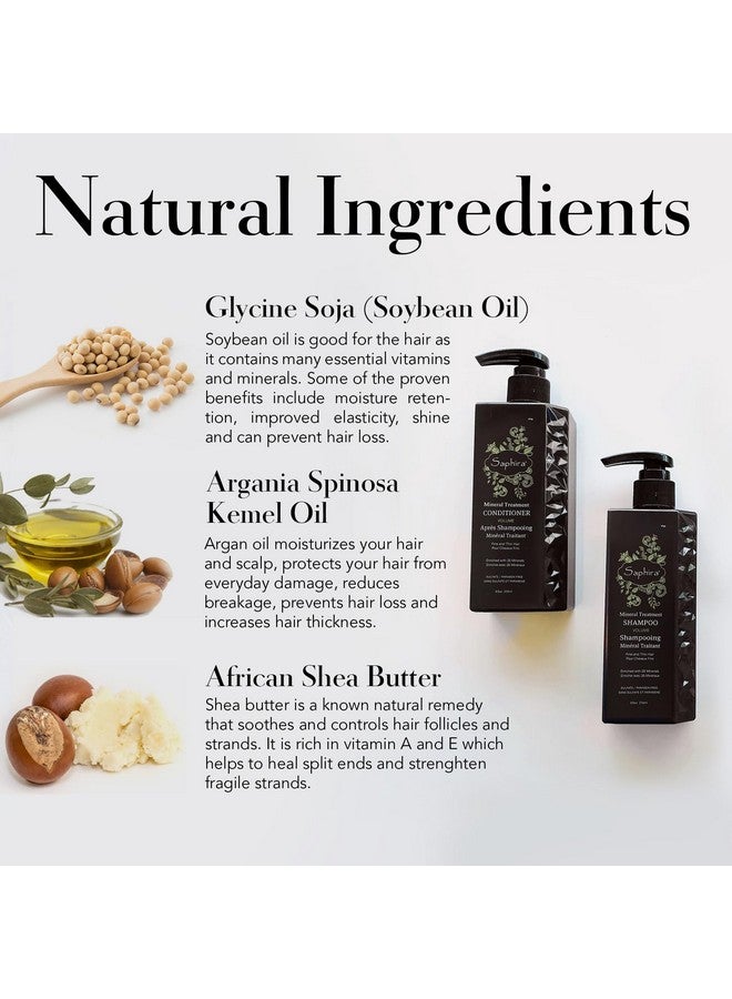 Mineral Treatment Shampoo For Fine, Thin And Colortreated Hair, Sulfatefree, Parabenfree, Strengthens, Volumizes And Defines Weak And Fragile Hair, 3 Ounce