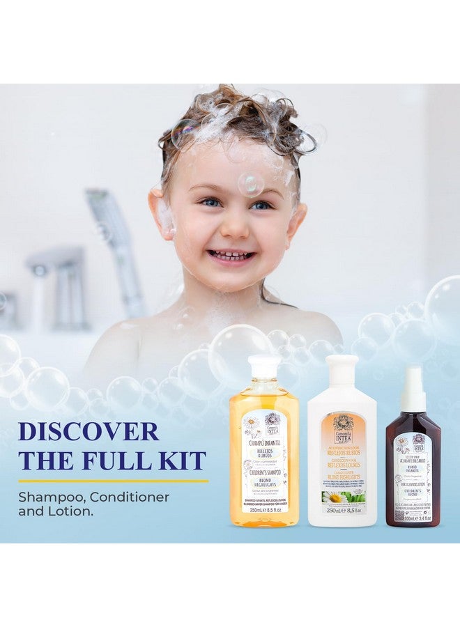 Camomila Kids Shampoo For Blonde Highlights 8.5Oz Chamomile Shampoo Hair Lightener For Kids Natural Extract Toddler Shampoo With No Silicones Or Parabens