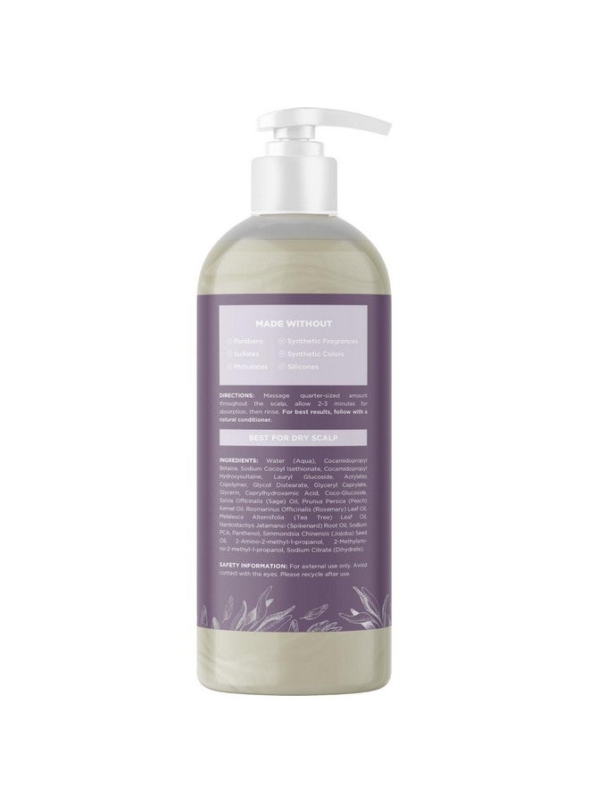 Sage And Rosemary Shampoo Sulfate Free Ultra Clarifying Shampoo For Build Up And Dry Scalp Treatment With Cleansing Essential Oils For Hair Sulfate Free Shampoo For All Hair Types With Sage Oil