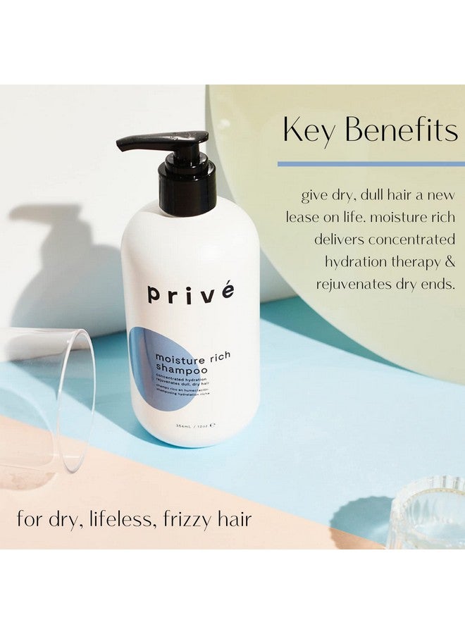 Moisture Rich Shampoo Deep Moisturizing For Dry And Lifeless Hair 12 Oz
