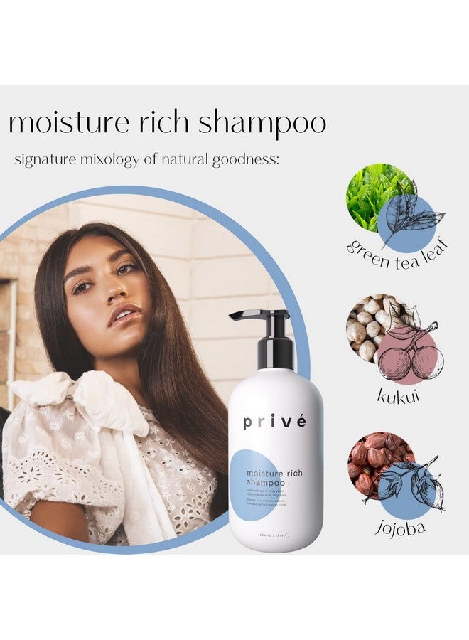 Moisture Rich Shampoo Deep Moisturizing For Dry And Lifeless Hair 12 Oz
