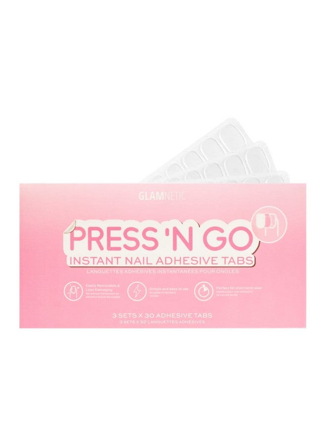 Press 'N Go Instant Nail Adhesive Tabs Short Term Wear Easily Removable & Less Damaging Customized Fit 90 Tabs