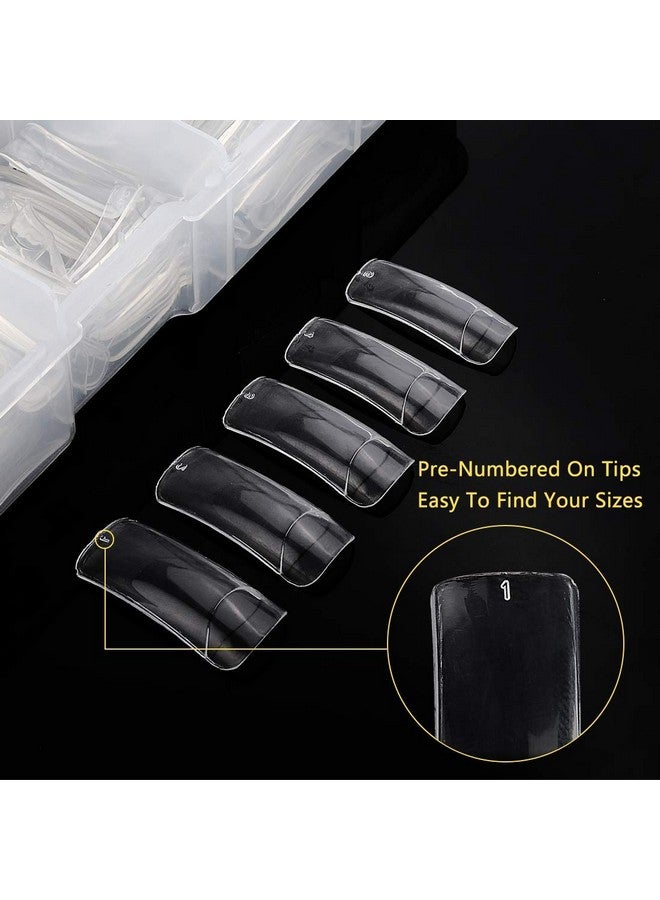1000Pcs Square Nail Tips For Acrylic Nails Professional Fake Clear Natural Acrylic Short Square French Artificial Nail Tips Half Cover With Acrylic Nail Clipper 2Pcs Nail Files For Nail Salon Home