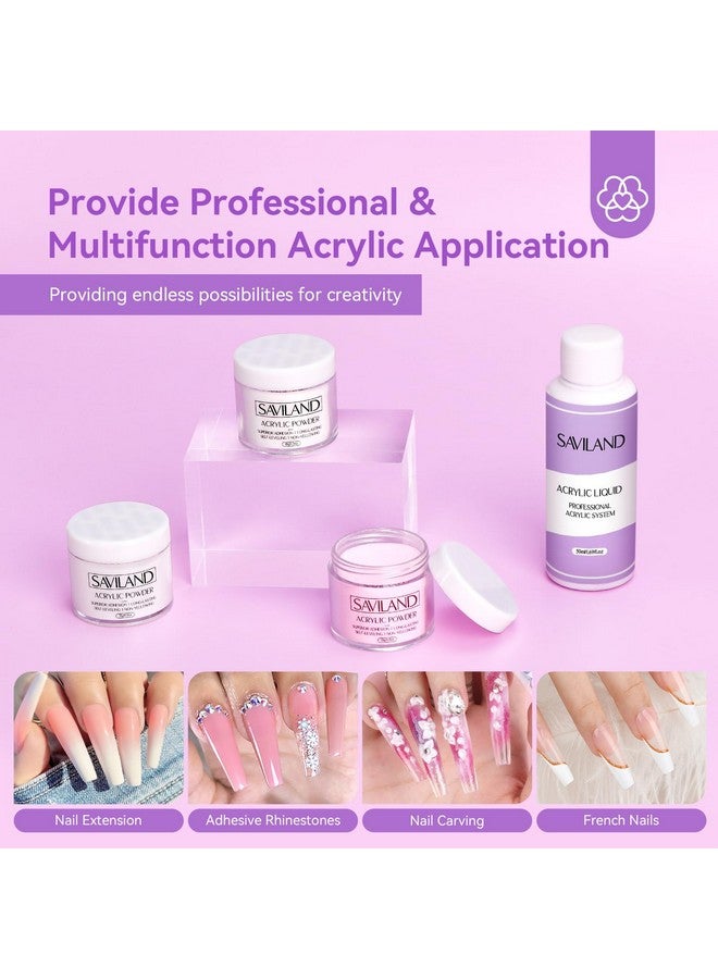 Acrylic Nail Kit With Drill 15G Clearwhitepink Acrylic Powder And Liquid Set With Nail Drill Acrylic Nail Brush Nail Forms Dappen Dish Easy To Use Acrylic Nail Supplies For Beginners