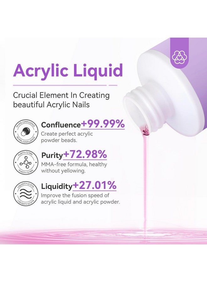 Acrylic Nail Kit With Drill 15G Clearwhitepink Acrylic Powder And Liquid Set With Nail Drill Acrylic Nail Brush Nail Forms Dappen Dish Easy To Use Acrylic Nail Supplies For Beginners