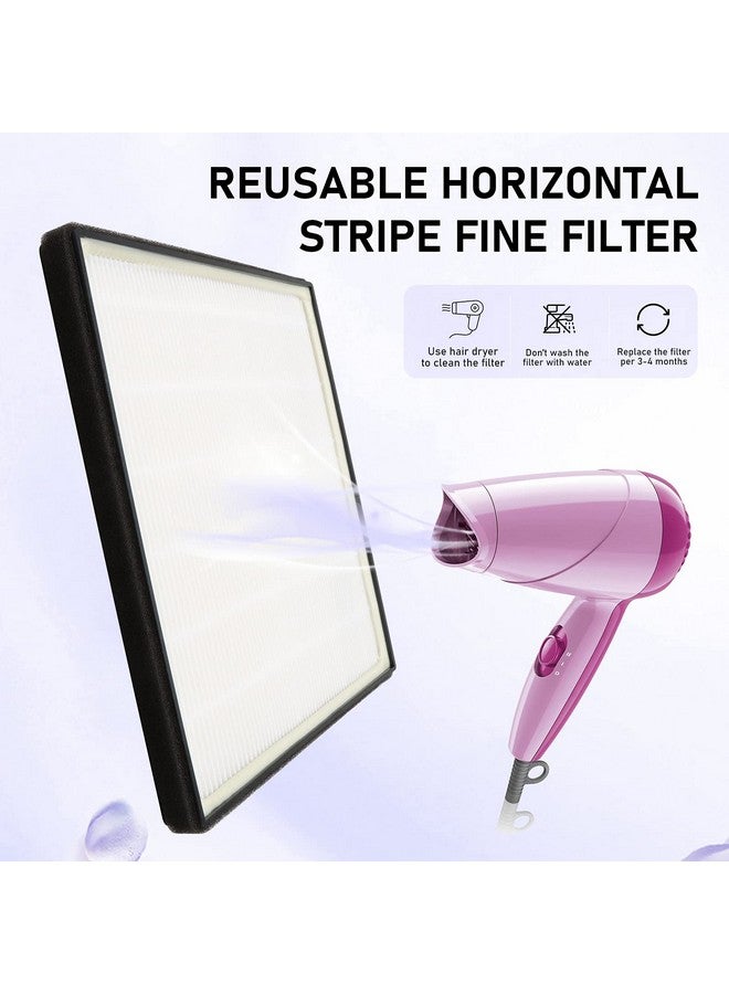 Nail Dust Collector With Brush And 2 Reusable Filters 60W Vacuum Dust Fan For Acrylic Nails (White)
