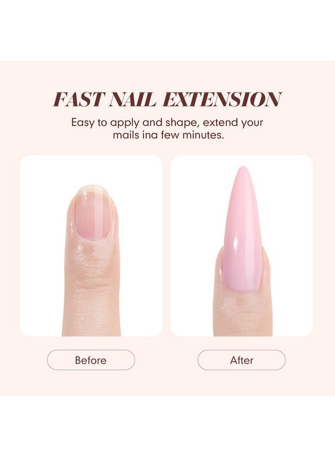 Acrylic Nail Kit Starter: Clear Pink Nude Acrylic Nail Kit Acrylic Powder & Monomer Acrylic Nail Liquid Acrylic Nail Brush Nail Files Forms Press On Nails Kits Acrylic Set Home Practice