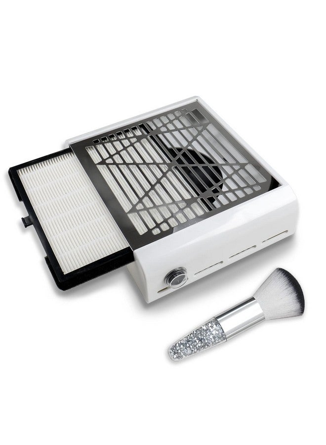 Nail Dust Collector For Nails Salon 40W Extractor Vacuum Dust Collector Powerful Nail Fan With 1Pcs Nail Dust Brush