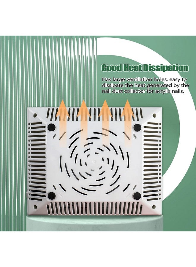 Nail Dust Collector For Nails Salon 40W Extractor Vacuum Dust Collector Powerful Nail Fan With 1Pcs Nail Dust Brush
