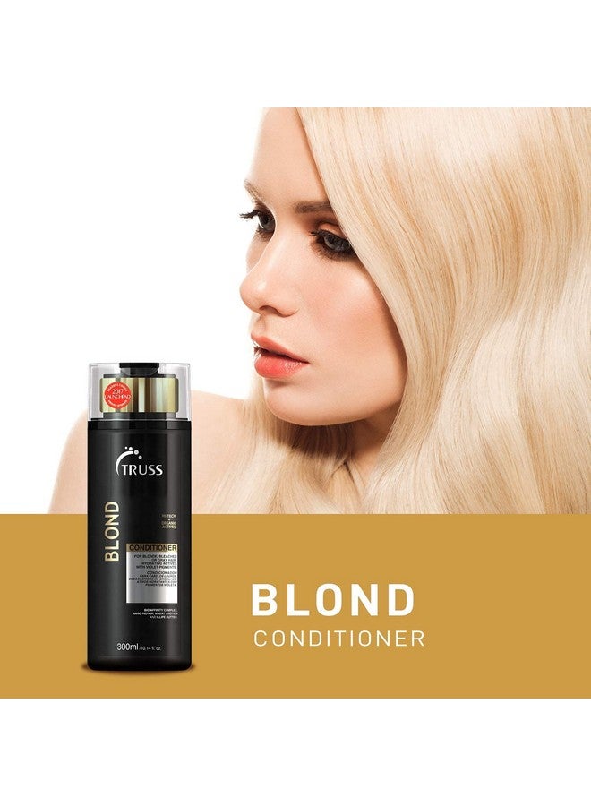 Blond Conditioner Violet Purple Conditioner For Blonde Bleached & Gray Hair Color Protection Hydrating Restores Elasticity Neutralizes Brassiness Yellow & Orange Tones