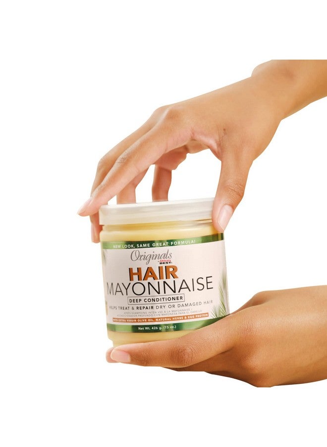 Hair Mayonnaise Conditioner 2 Pack 15 Oz Jar Enriched With Natural Botanical Herbal Extracts And Olive Oil To Deep Condition And Repair