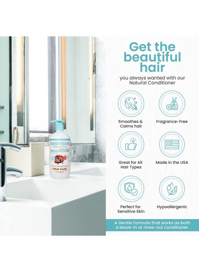 Hair Conditioner Natural Conditioner With Plant Derived Formula Contains Essential Oils And Extracts Suitable For Whole Family Fragrancefree 17 Fl Oz.
