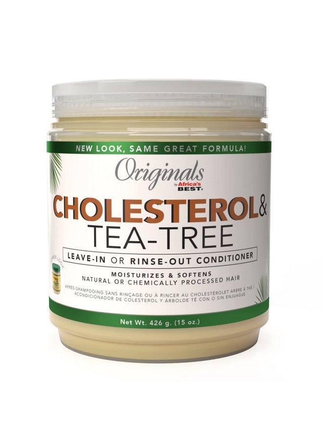 Cholesterol Tea Tree Oil Rinseout Plus Leave In Conditioner Repair And Revitalize Damaged Dry Overprocessed Hair 15 Oz
