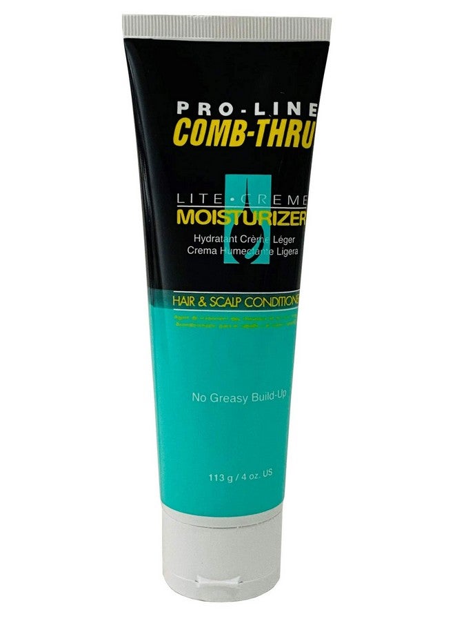 Proline Combthru Litecr?Me Moisturizer Hair & Scalp Conditioner For Men 4Ounce Tubes (Pack Of 6)