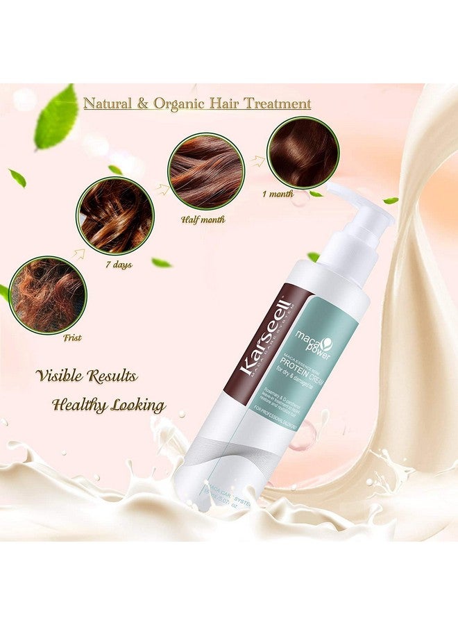 Repair Protein Cream Leavein Conditioner Hair Treatment Herbal Essences Organic Protein Cream For Dry Damaged Hair 150Ml