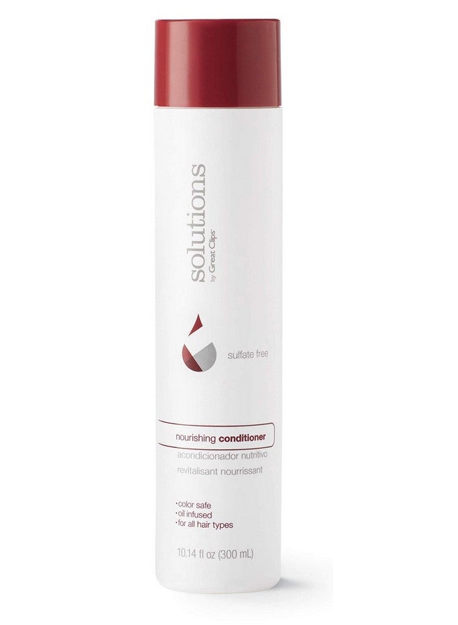 Solutions Nourishing Conditioner 10 Fl Oz Argan Oil Sulfate And Paraben Free Hydrates And Repairs Hair Safe For Coloredtreated Hair