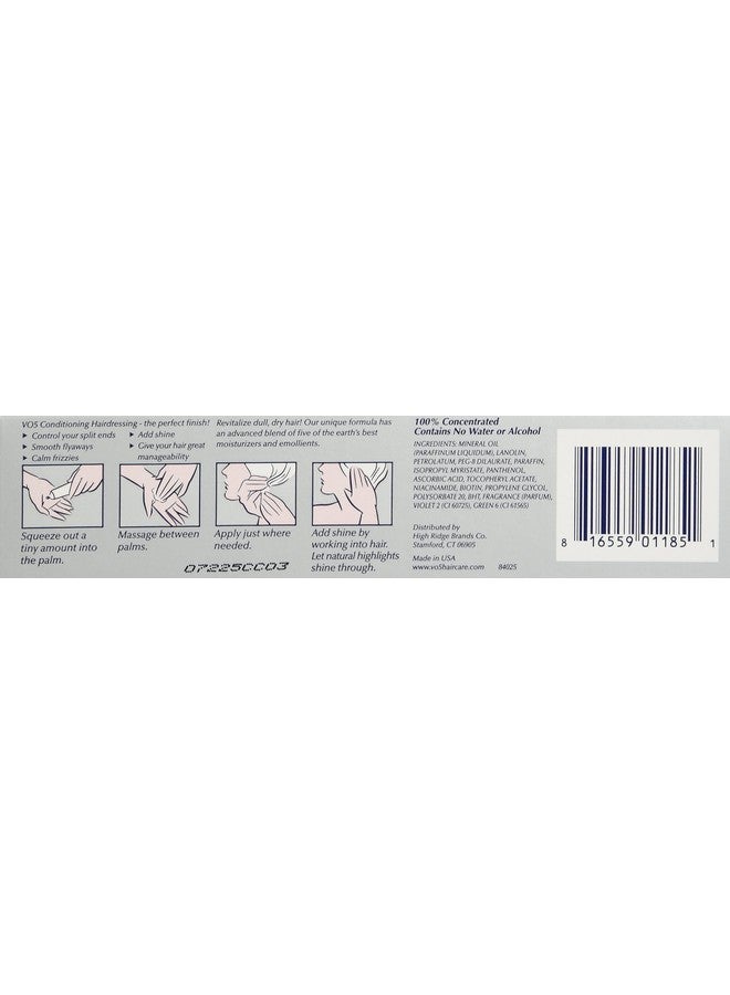 Alberto Vo5 Conditioning Hairdressing Gray/White/Silver1.5 Ounce (Pack Of 2)