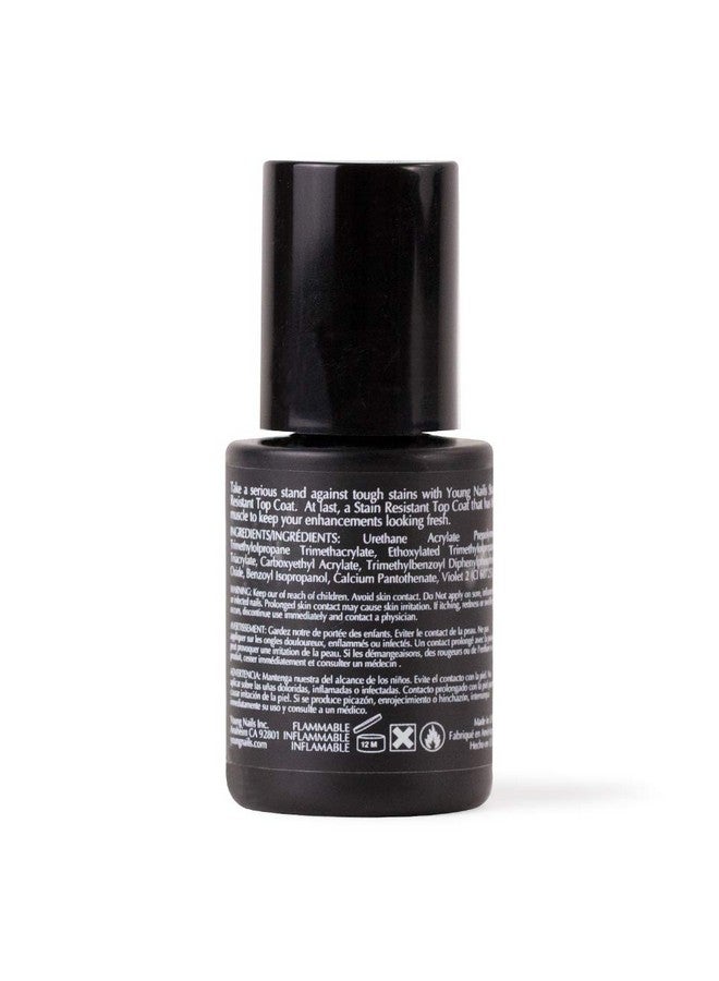 Stain Resistant Gel Top Coat. Prevent Discoloration With Clear High Gloss Top Coat For Artificial Nails 13 Oz