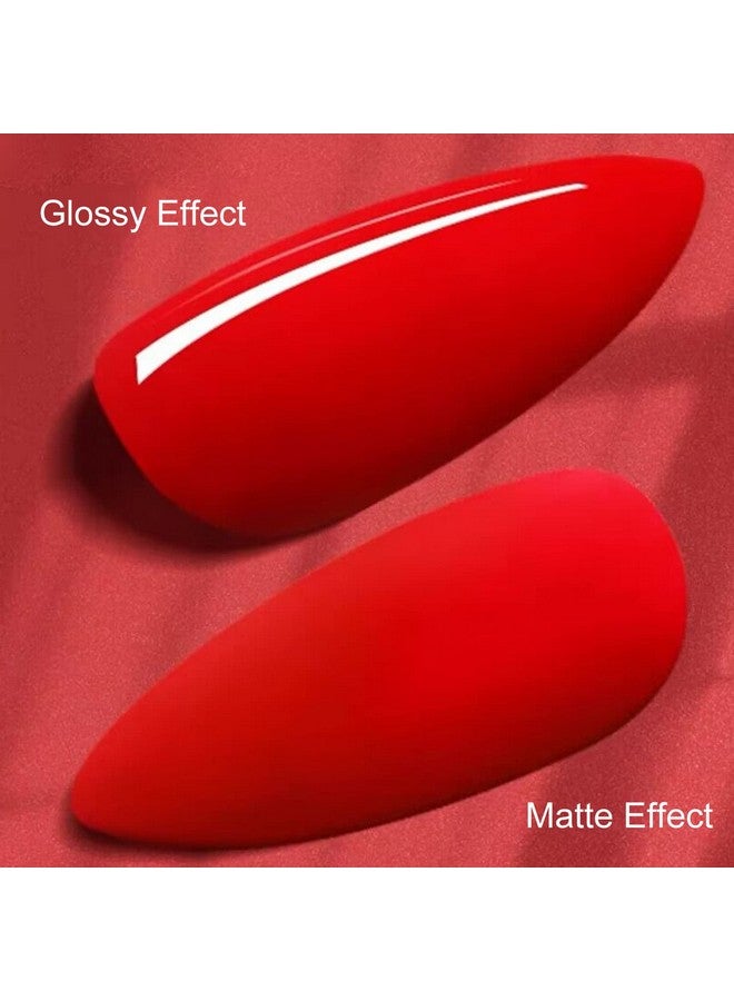 Matte Gel Top Coat 16Ml Gel No Wipe Matte Top Coat Soak Off Nail Lamp Gel Nail Polish Matte Finish Longlasting For Nail Art Diy Home Nail Salon