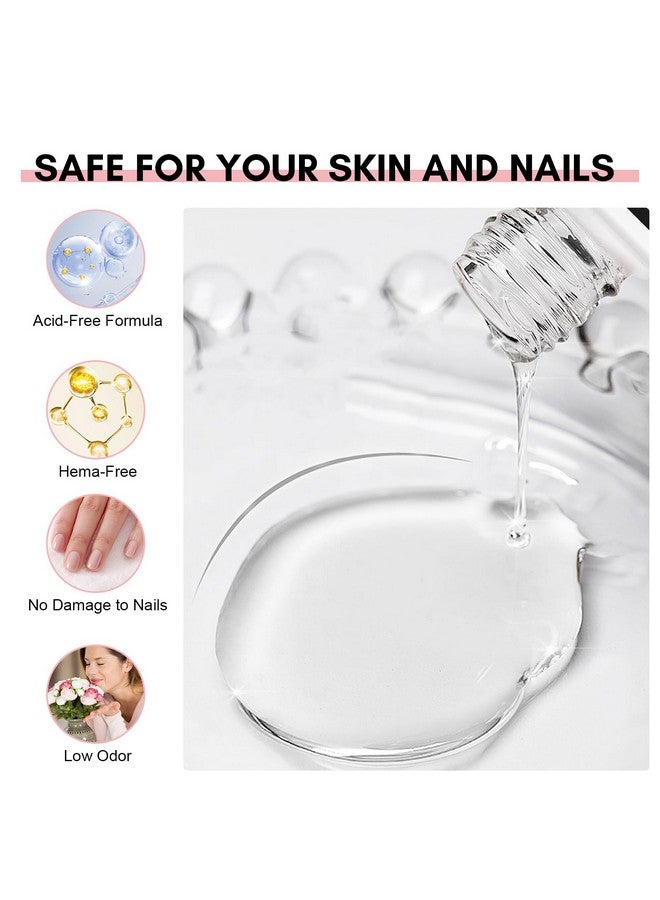 Nail Dehydrator 15Ml Acid Free Nail Prep Dehydrate For Acrylic Nails Gel Nail Polish And Dipping Powder Nail Art 0.5 Oz 1Pcs Fast Dry Professional Nail Dehydrator Base Manicure
