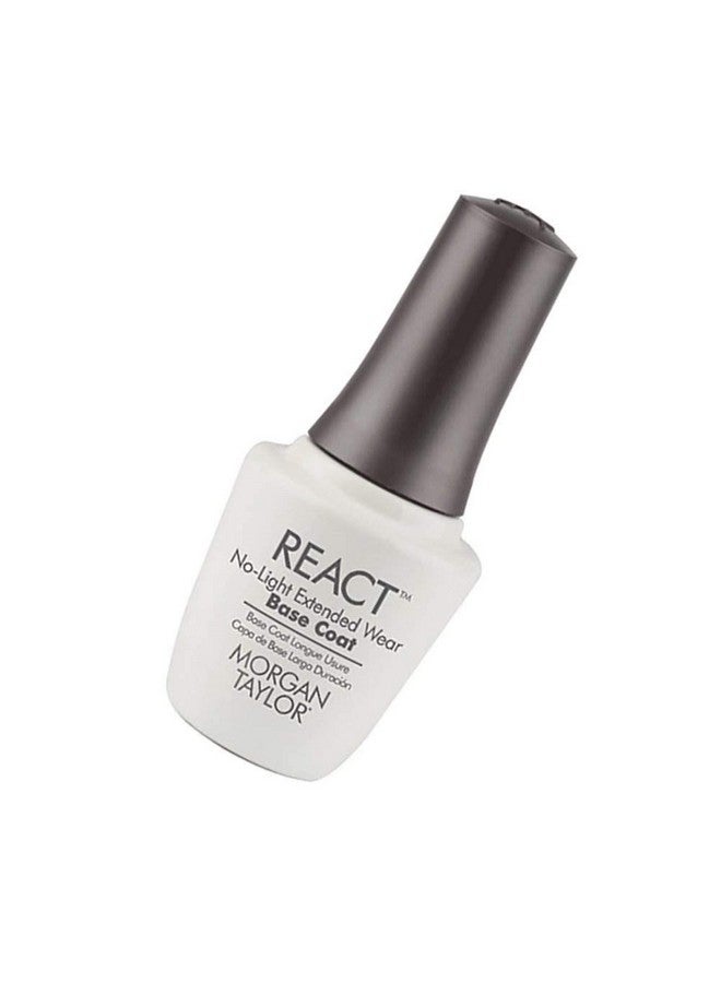 Nail Lacquer React No Light Extended Wear Base Coat Base Coat Nail Polish 0.5 Oz.