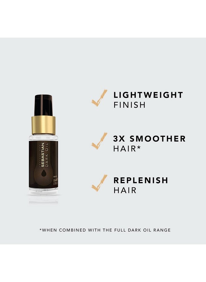 Dark Oil Lightweight Hair Oil Infused With Jojoba Oil And Argan Oil 1 Oz